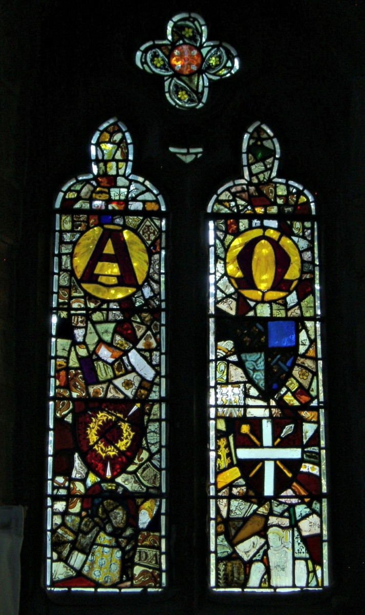 medieval glass in Saint Laurence's